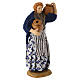 12 cm terracotta Neapolitan Nativity Scene figurine: shepherdess with amphoras s3