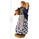 Paysanne avec amphores en terre cuite crèche napolitaine 12 cm s2