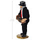 Musicista con fisarmonica presepe napoletano in terracotta 12 cm s2