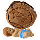 Enfant Jésus dans un berceau en terre cuite crèche napolitaine 8 cm s6