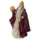 Standing white Wise King, terracotta, Neapolitan Nativity Scene, 8-10 cm s2