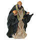 Re magio mulatto in terracotta presepe napoletano 8-10 cm s3
