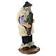 Terracotta bagpiper for 8 cm Neapolitan Nativity Scene s3