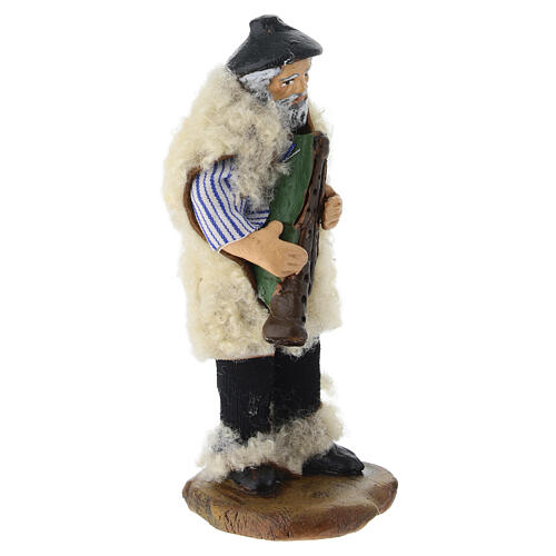 Zampognaro terracotta presepe napoletano 8 cm 3