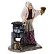Vendeuse de marrons en terre cuite crèche napolitaine 8 cm s1