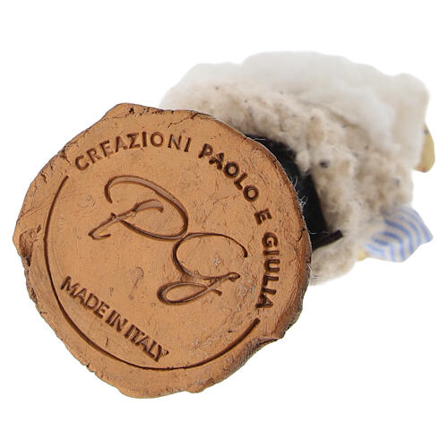 Shepherd with sheep for 8 cm Neapolitan Nativity Scene 5