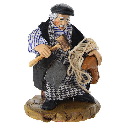 Ciabattino terracotta presepe napoletano 8 cm 3