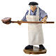 Pizzaïolo pour crèche napolitaine 8 cm en terre cuite s1