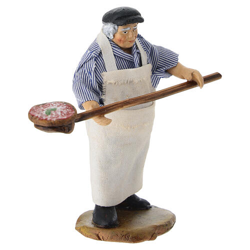 Pizzaiolo presépio napolitano 8 cm em terracota 3