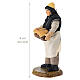 Baker for 8 cm Neapolitan Nativity Scene, terracotta s2