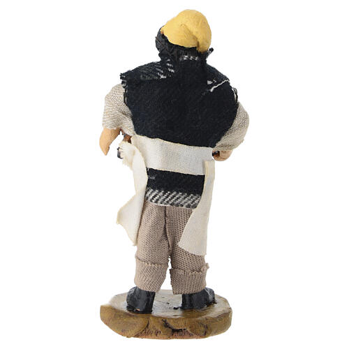 Boulanger pour crèche napolitaine 8 cm en terre cuite 4