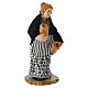 Shepherdess with amphoras, 8 cm terracotta Neapolitan Nativity Scene figurine s3