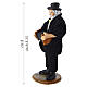 Musicien crèche napolitaine 8 cm en terre cuite s2