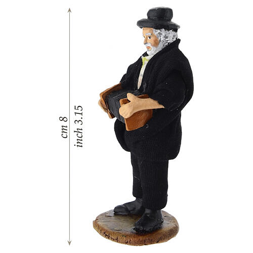 Musicista presepe napoletano 8 cm in terracotta 2