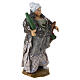 Pastorella con cesto e vino terracotta presepe napoletano 8 cm s3
