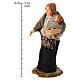 Mulher com criança nos braços terracota 8 cm presépio napolitano s2