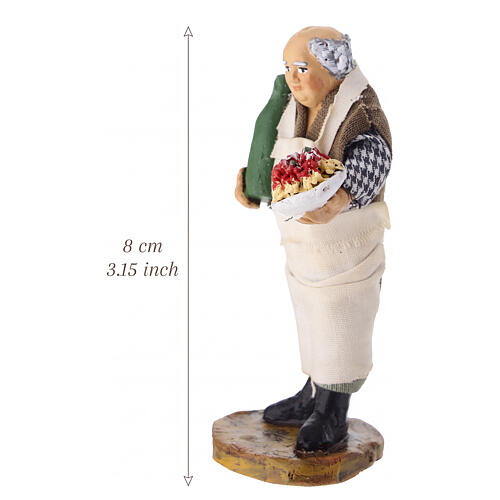 Terracotta waiter for 8 cm Neapolitan Nativity Scene 2