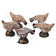 Set of 10 terracotta geese and hens for 10-12 cm Neapolitan Nativity Scene s2
