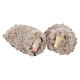 Set of 2 lying sheep in terracotta for 10-12 cm Neapolitan Nativity Scene s1