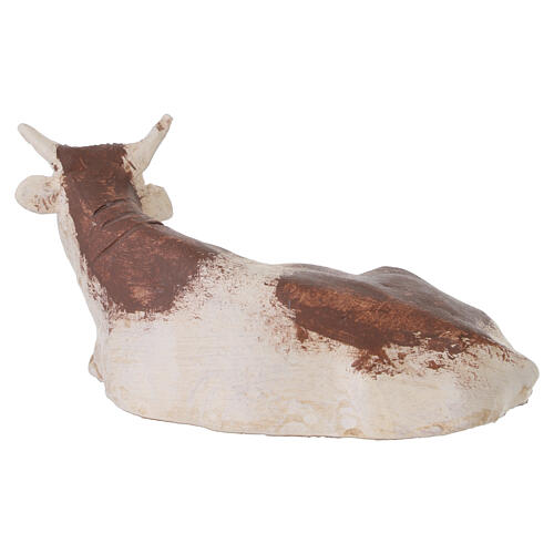 Bue e asinello presepe napoletano 10-12 cm terracotta colorata 9