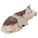 Boi e burro para presépio napolitano 10-12 cm terracota pintada s6