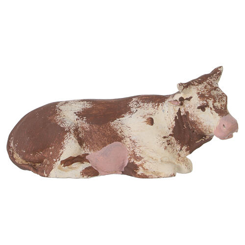 Ox and donkey in terracotta for 8-10 cm Neapolitan Nativity Scene 2