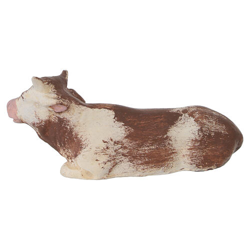 Ox and donkey in terracotta for 8-10 cm Neapolitan Nativity Scene 6