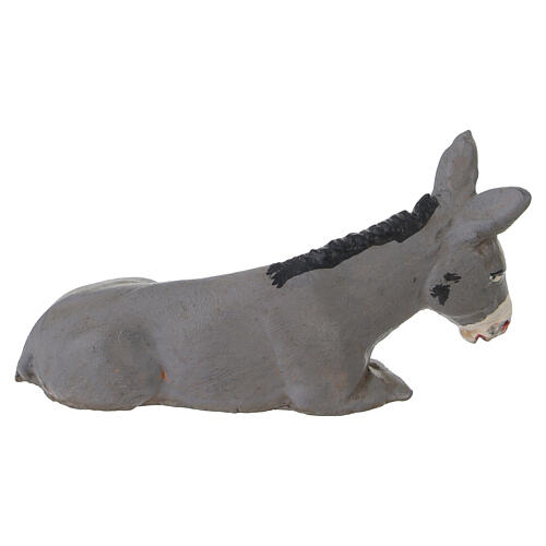 Bœuf et âne en terre cuite crèche napolitaine 8-10 cm 7