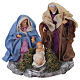 Natività con base 15x15x10 cm terracotta presepe Napoli 12 cm s1