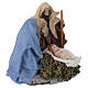Natività 10x10x10 cm con base terracotta presepe Napoli 8 cm s3