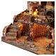 Illuminated village with working fountain for 6 cm Neapolitan Nativity Scene, 47x52x30 cm s5