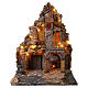 Illuminated village with flickering-oven light for 12 cm Neapolitan Nativity Scene, 70x55x35 cm s10