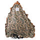 Aldeia iluminada 70x55x35 cm com forno com efeito de chama presépio napolitano 12 cm s11