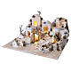 Village de style palestinien illuminé 30x65x62 cm pour crèche 8 cm s3