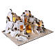 Village de style palestinien illuminé 30x65x62 cm pour crèche 8 cm s5