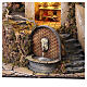 Presepe con cucina e fontana tra rocce 110x70x50 cm presepe napoletano 14-16 cm illuminato s6