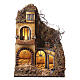Presepe con fontana laterale destra 55x40x30 cm presepe napoletano 10 cm con luce s1