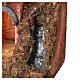 Neapolitan nativity scene with right-side waterfall 55x40x30 cm for 10 cm figures s2