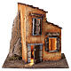 Illuminated country house, 25x20x20 cm, for 4-6 cm Neapolitan Nativity Scene s1