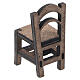 Kaffeetisch-Set aus Holz mit zwei Stühlen, 4 × 3 × 2,5 cm, für 6 cm Krippe, neapolitanischer Stil s6