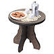Conjunto de café com mesa e cadeiras em madeira 7x6x3,5 cm presépio napolitano 12 cm s4