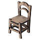 Salottino da tè in legno con due sedie 6x4,5x3 cm presepe napoletano 10 cm s3