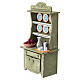 Mobile da cucina verde allestito 15x10x5 cm presepe napoletano 12 cm s2