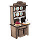 Mobile credenza in legno 15x10x5 cm presepe napoletano 12 cm s3