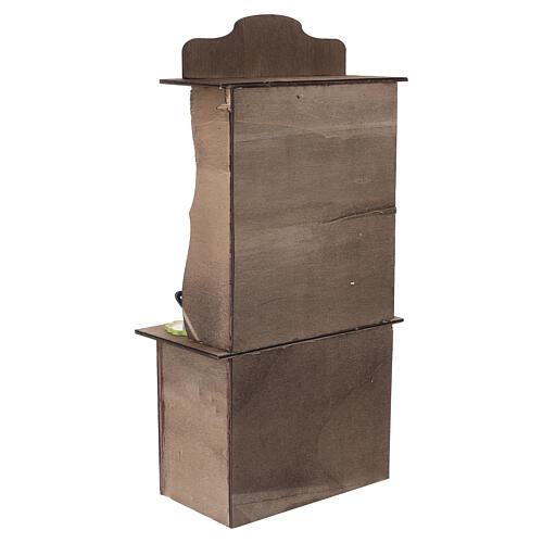 Credenza artigianale in legno 35x15x10 cm presepe napoletano 24-30 cm 4