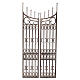 Wooden entrance with ornamental gate 22x5 cm Neapolitan nativity scene 8 cm s3