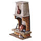 Illuminated masonry fire 20x15x10 cm for Neapolitan nativity 20–24 cm s2