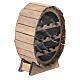 Weinregal im Holzfass, 10 × 5 × 5 cm, neapolitanischer Stil, für Krippen mit 12–14 cm Figurenserie s3