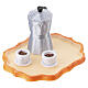 Set café con moka y bandeja 1,5x3x2,5 cm belén napolitano 10 cm s2