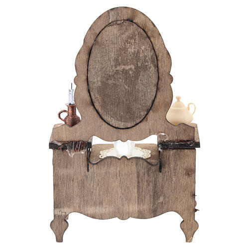 Mobile da toeletta con specchio ovale 11x7x4 cm presepe napoletano 10 cm 5